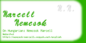 marcell nemcsok business card